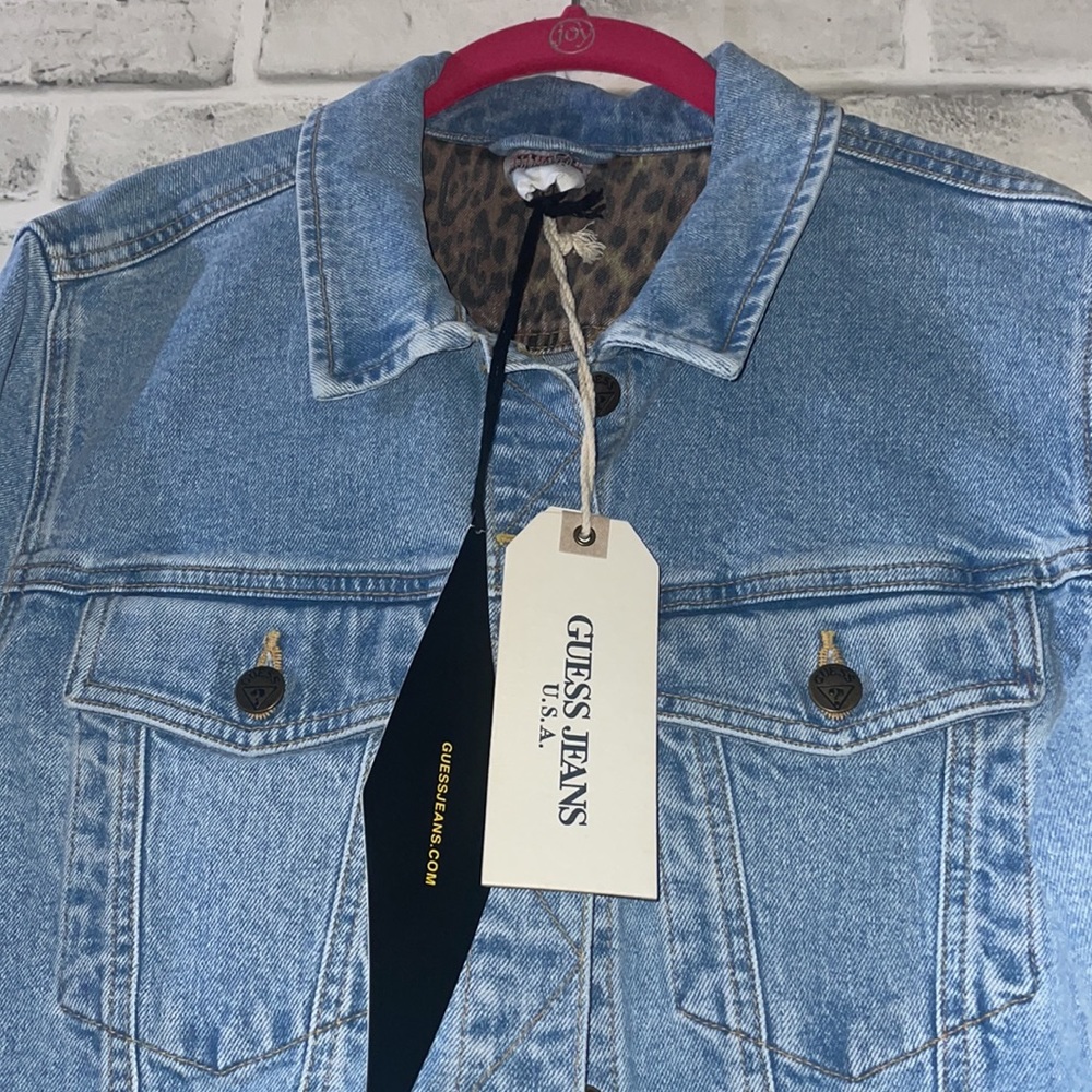 Guess Denim Crop Jacket, Made in the USA 🇺🇸 - Picture 4 of 12